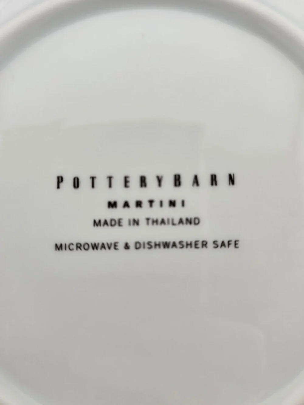 Pottery Barn Set Of 4 Martini Collection Cocktail Plates 7.5